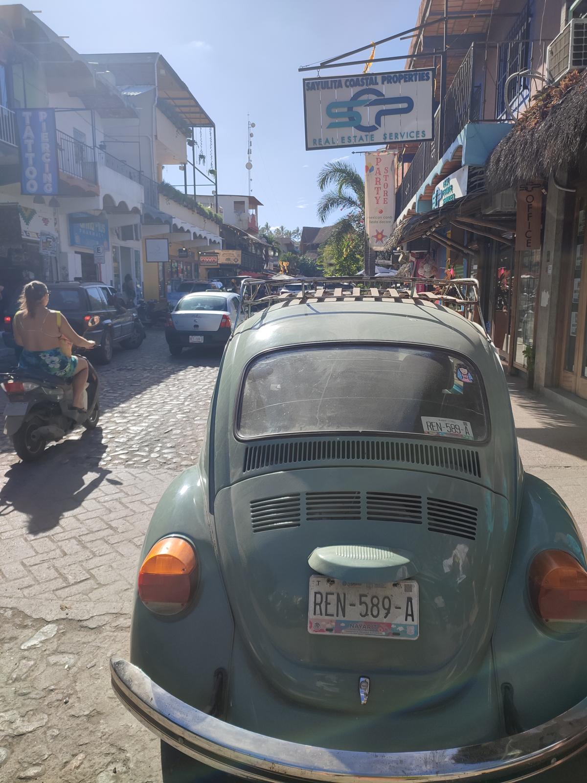 Sayulita utcája Mexikóban